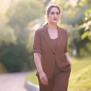 Brown Blazer set